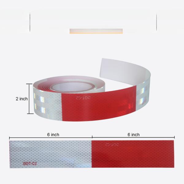 Green Blue 2 inch*50 yard Diamond Pattern Trailer Truck Conspicuity DOT Class 2 Reflective Safety Tape
