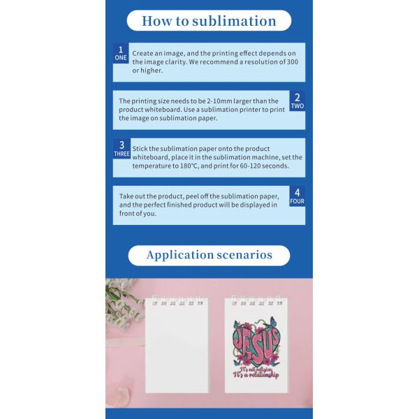 Wholesale Sublimation Blanks Notebook Journal Customized Notebooks with logo Personalized Notepad for Students