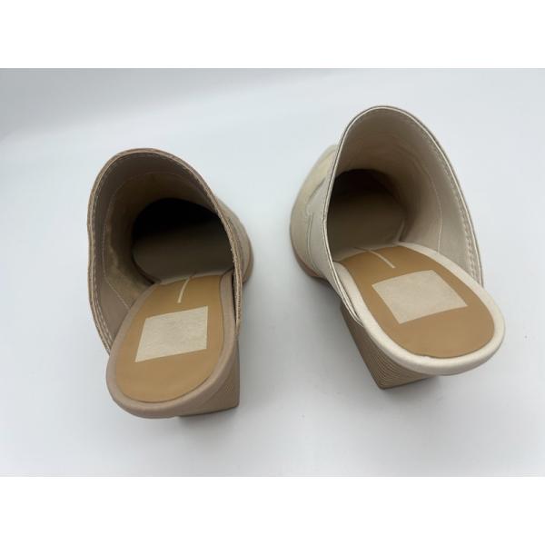 OEM Womens Pointed Toe Shoes Tan / Off White Casual Shoes With TPR Outsole