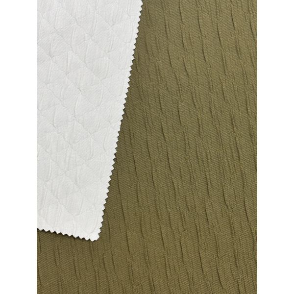 100% Polyester Spring And Autumn Hot Item, Niche Design, Diamond Shaped Foam Fabric 130CM 175G/M ²