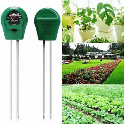 Stainless Steel Tube Probe 3 In 1 Moisture/Light/Ph Tester for Plant/Lawn/Farm/Garden