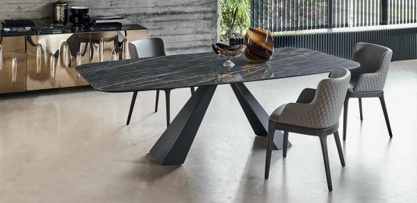 Modern Luxury Design Home Furniture Restaurant Metal Frame Rectangular Marble Top Dining Room Table
