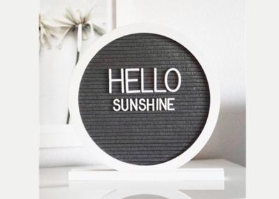 Round Reversible Felt Message Board 12x12 Double Side With 340 White Letters