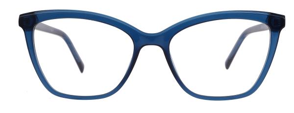 Skin Friendly Acetate Frame Glasses Blue , Classic Cat Eye Glasses With Clear Lens