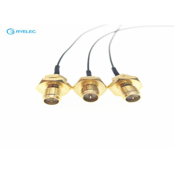 Waterproof 50ohm RF Cable Assemblies RP SMA Rear Bulkhead Connector Available