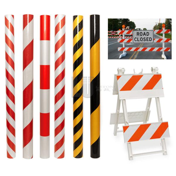 Red White Reflective Tape Sticker For Road Barrier Or Vehicles