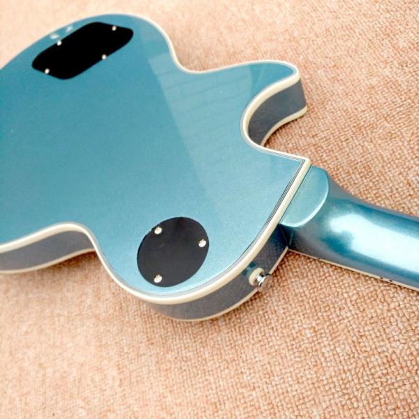 New style high quality custom LP electric guitar, metallic blue, chrome hardware electric guitar, free shipping