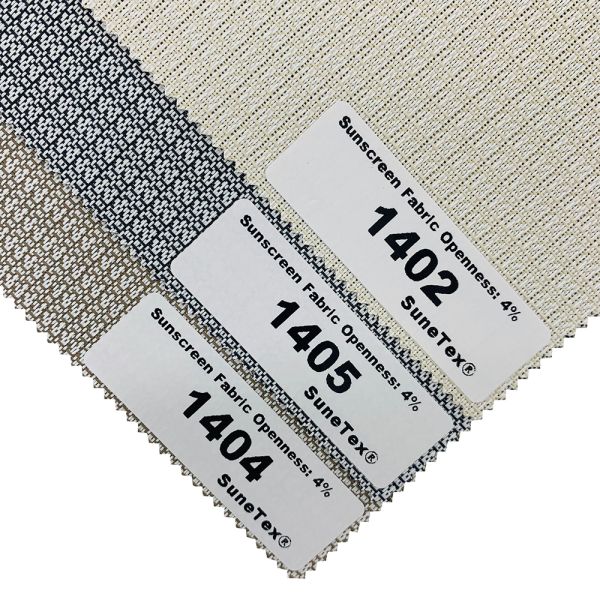 Tejido para persiana enrollable de poliéster PVC, apertura 4%, parasol, pantalla solar, tejido protector solar