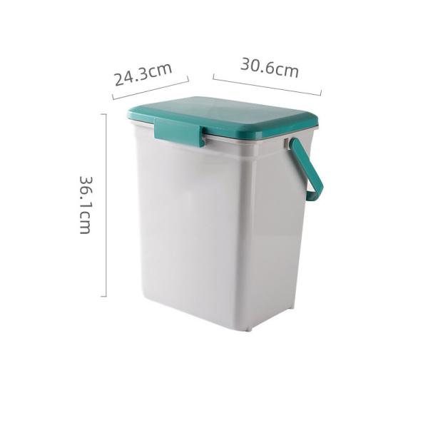 Portable sealed Garbage Can Kitchen Household Closed Deodorant Pet-proof Dog Diaper with Lock Lid