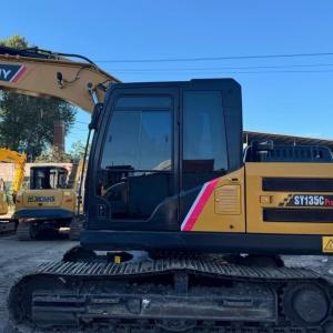 Hydraulic Used Excavator Digger SANY135C Used Construction Equipment