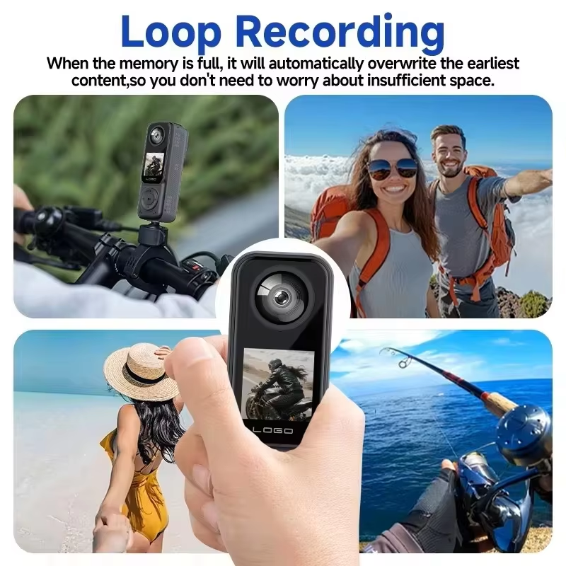 4K HD Smart Pocket Camera Infrared Night Vision Body Camera Clip Camcorder Audio Recording