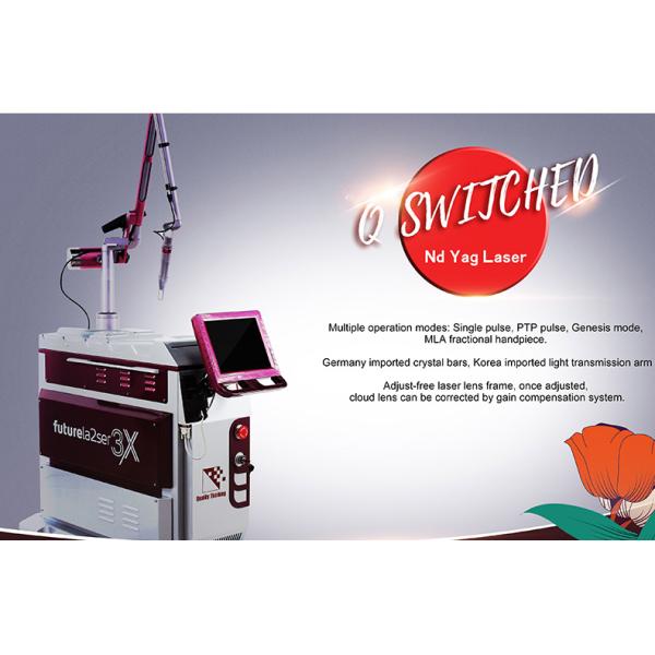 Picosecond Nd Yag Laser Tattoo Removal Machine Steel Sheet Material For Salon