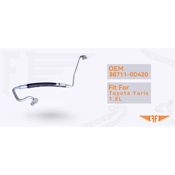 88711-0D420 Toyota Yaris 1.5L Automotive Air Conditioning Aluminum Tubing