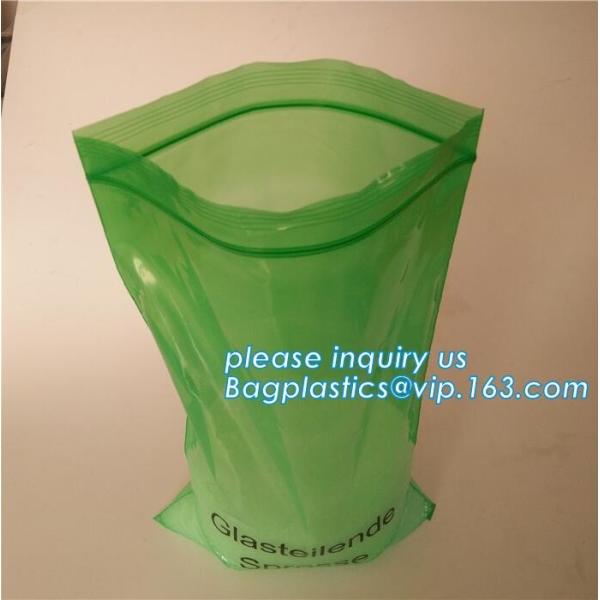 Grip Self Press Seal Zip Lock Plastic Bags with Red Side, Self Resealable Mini Grip Poly Plastic Clear Bags All Sizes
