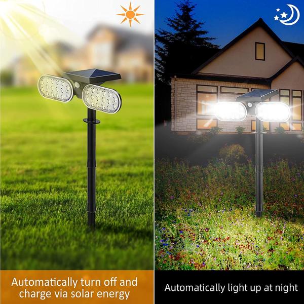 2200mAh 10LM Outdoor Motion Solar Lights SMD3528 Solar LED Floodlight