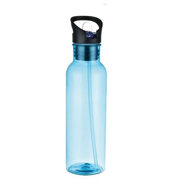 6.8*25.5cm Portable Handle 700ML Large Capacity Custom Tritan Sports Bottle Gym Water Bottle With Straw Button Dustproof Cover Design