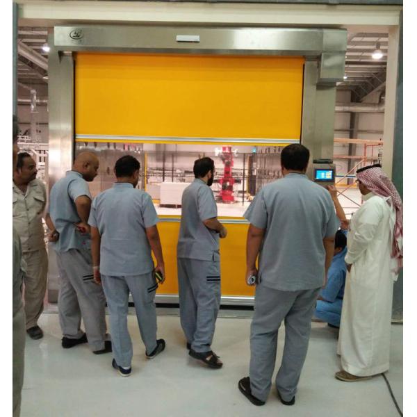 Touch Screen Control Panel Automatic Rolling Door Modular Cargo Air Shower Clean Room Equipment