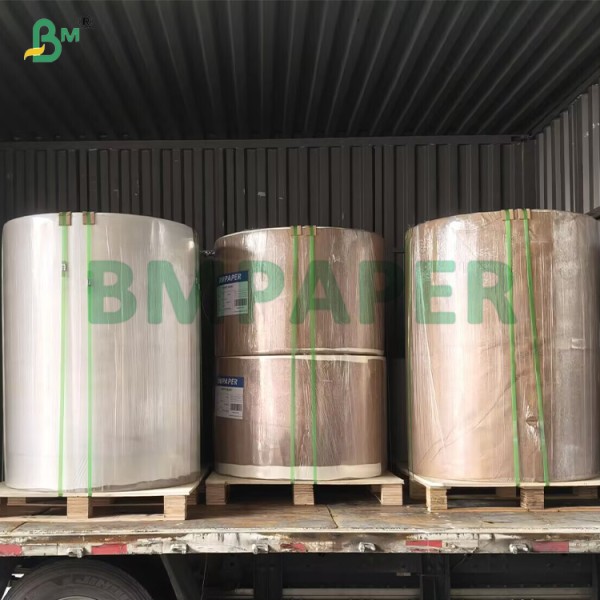 White Top Semi - Gloss One Side Silicone Coated Label Glassine Paper Roll