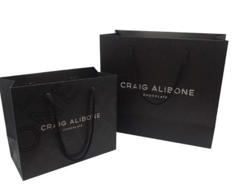 Luxury custom logo printing shopping paper bag gift packaging bag