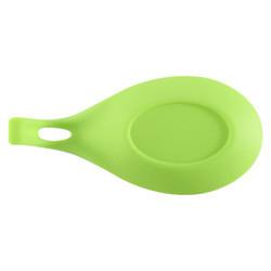 Porta de utensílios de descanso de colher de silicone laranja