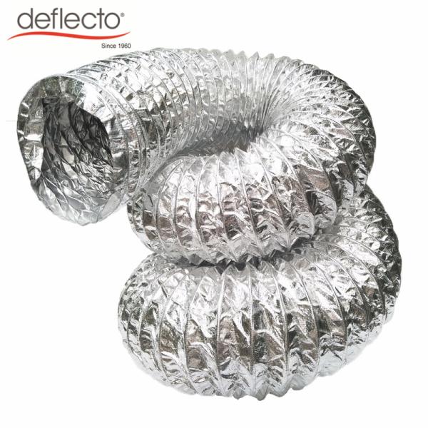 HVAC Aluminum Foil 400mm Fiberglass Flexible Air Duct