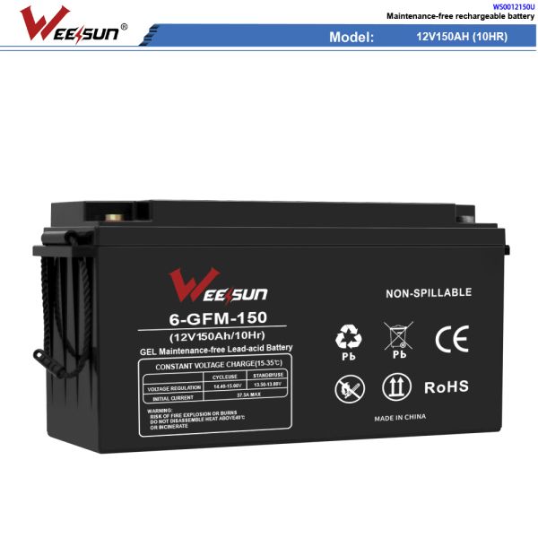 Solar Energy Machine Sealed UPS Battery Vrla 150ah 12v Backup Battery