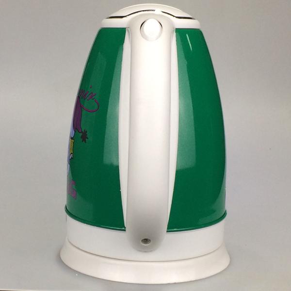 Green Color Printing Stainless Steel Electric tea Kettle