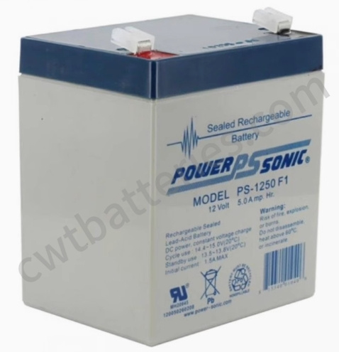 POWER SONIC PS-1250 F1 AGM VRLA Baterías de plomo sellado 12v 7AH 5AH