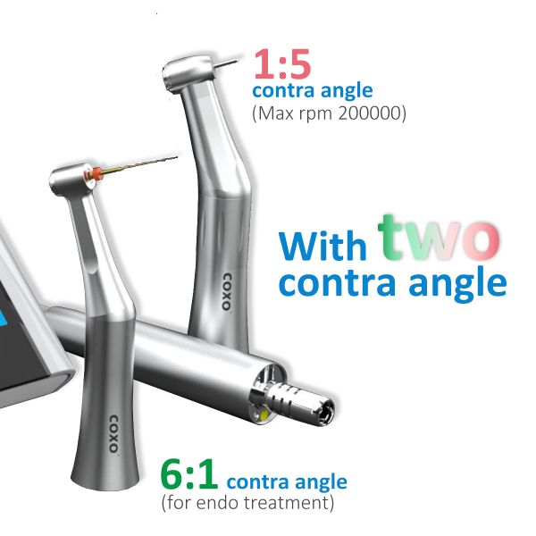 COXO Dental Electric Motor System Built-in 7 Memory Programs and Auto Cleaning Function