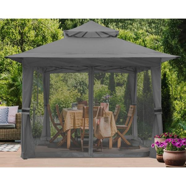 Pop Up Gazebo Mosquito Nettings, Outdoor Canopy Shelter Garden Lawn Backyard, Patio Cover Outdoor Gazebo Pergol