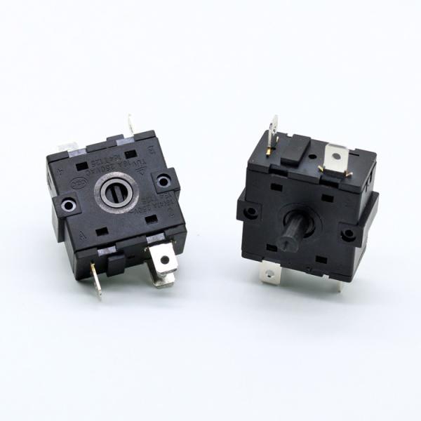 360 Degree Rotary Angle Electric Oven Switch PA Material Metal Shaft