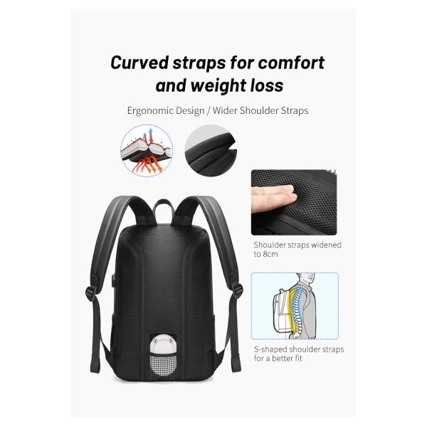 1680D Waterproof Anti Theft Laptop Backpack