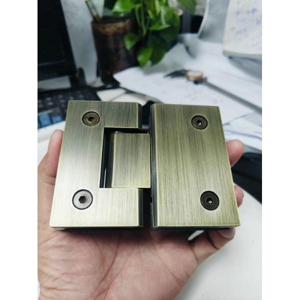 Stainless Steel Glass Shower Hinge 90 Degree Opening Silver Gold