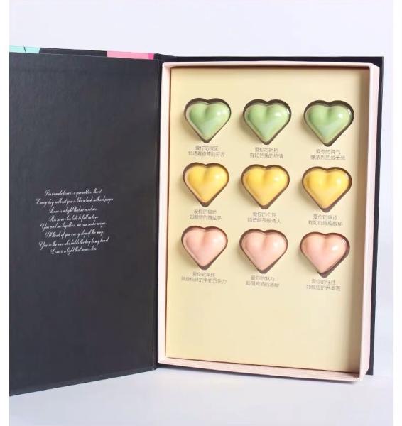 Paperboard Divider Recyclable Empty Chocolate Boxes Custom Packaging
