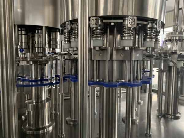 Rotary 3 In 1 Automated Bottling Equipment With SS 314 Material , Compact Structure