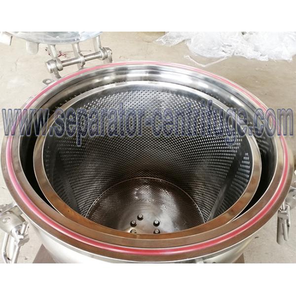 High Efficient Hemp Extraction Machine BB PLC Wash And Dry Extraction Basket Centrifuge