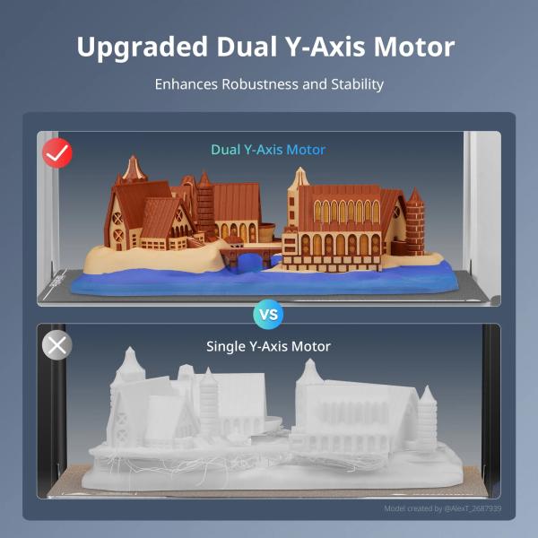 ANYCUBIC Kobra 3 Max Combo FDM 3D Printer up to 600mm/s Maximum Print Speed Massive Build Volume 500*420*420mm Smart APP Control