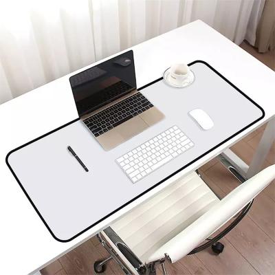 Scratch Proof Rubber Long White Sublimation Desk Keyboard Mousepad Mat for Office