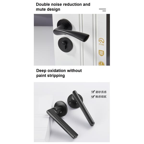 Разделенная Mortise деревянная ручка замка установила алюминиевый Matt