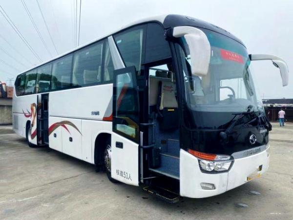 Used Kinglong Bus 53 Seats Double Doors Used Coach Bus XMQ6129 Left Steering