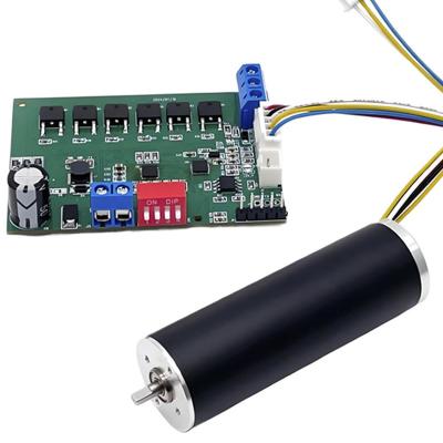 Moteur sans cordon sans brosse de 22 mm Moteur sans fente de 12 V à 48 V 43 W 16360 tr / min Moteur BLDC personnalisable