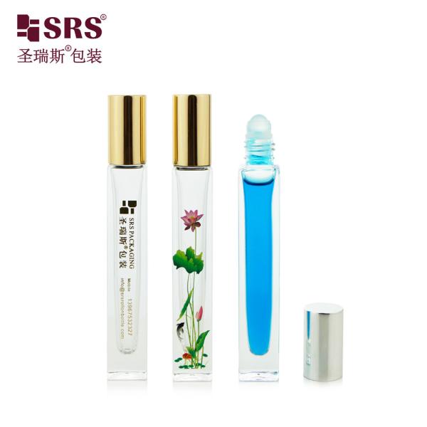 Квадратная красочная прозрачная парфюмерия без утечки толстая стеклянная бутылка с дном 10 мл