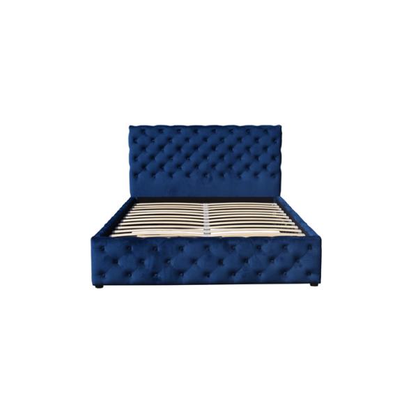 Платформа ODM OEM обила Tufted двуспальную кровать с хранением