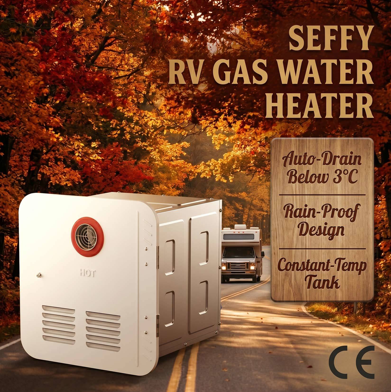 12V DC RV Stainless Steel Tankless Gas Water Heater 65k BTU Instant Hot Outdoor Motorhome Caravan Travel Trailer On-Demand
