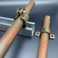 Yellow Zinc Two Holes Saddle Cushion Clamps