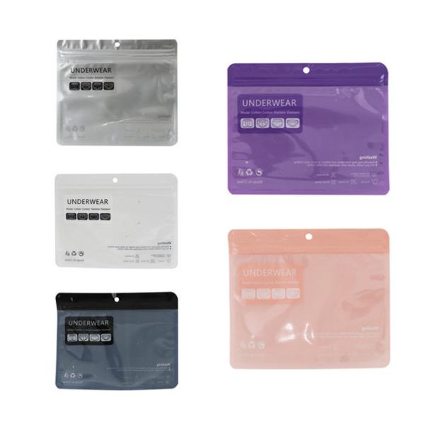 Underwear plastic packaging bag men women general self sealing mylar bag clothing socks zipper package