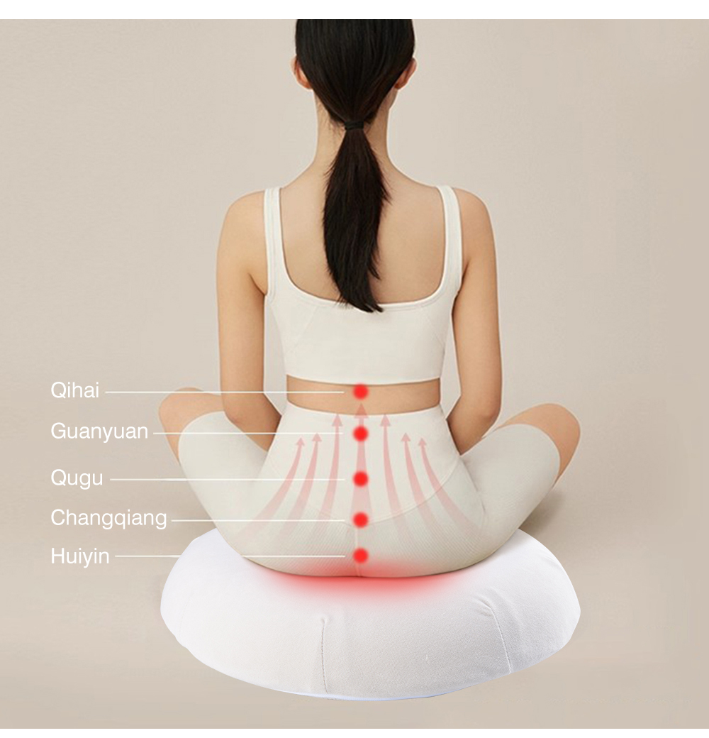 Lift Butt Hip Massage Electric Butt Enlargement Massager Shiatsu Heated Massage Seat Cushion for Back Waist Spine & Chair Use