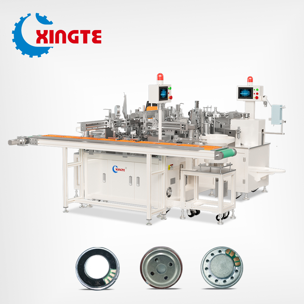 Fully Automatic Speaker Assembly Machine with 1300 Pcs/h Output and ＞98% Yield Rate for Diaphragm & Magnetic Circuit Assembly
