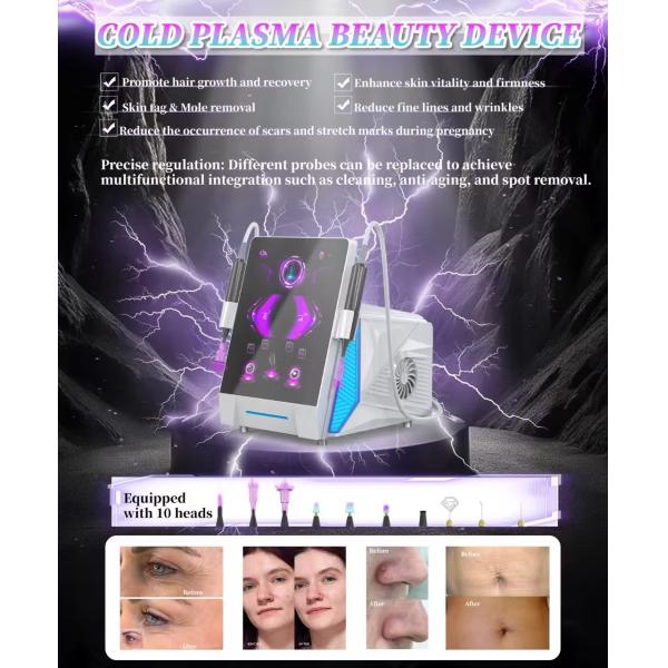 10 In1 Skin Lifting Wrinkle Remove Ozone Jet Hot Cold Plasma Machine