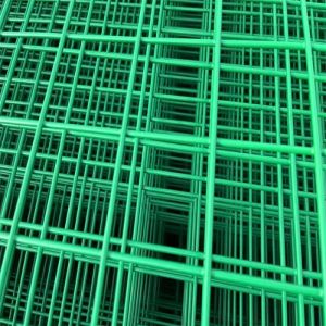 Powder Coated PVC Welded Wire Mesh Panel with Square or Rectangle Hole and